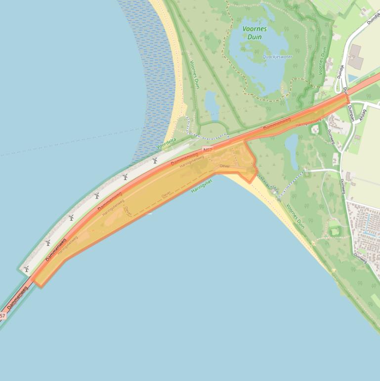 Kaart van postcodegebied 3221MB.