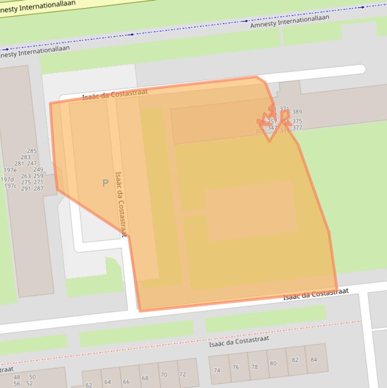 Kaart van postcodegebied 3221TH.