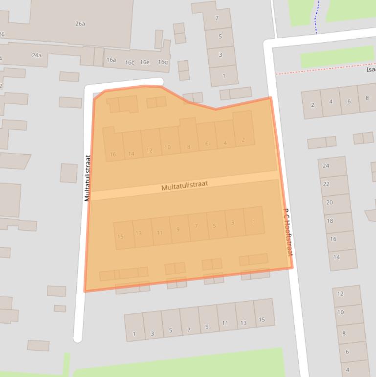 Kaart van postcodegebied 3221TP.