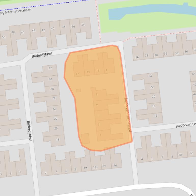 Kaart van postcodegebied 3221VL.