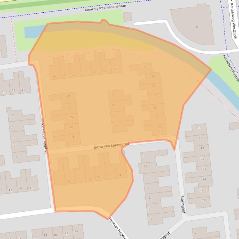 Kaart van postcodegebied 3221VM.