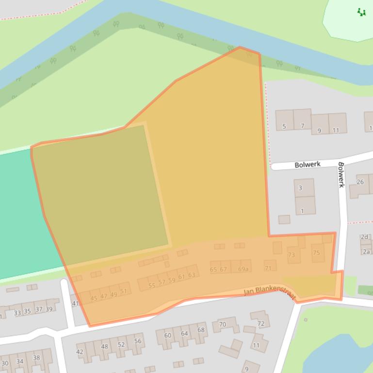 Kaart van postcodegebied 3221XE.