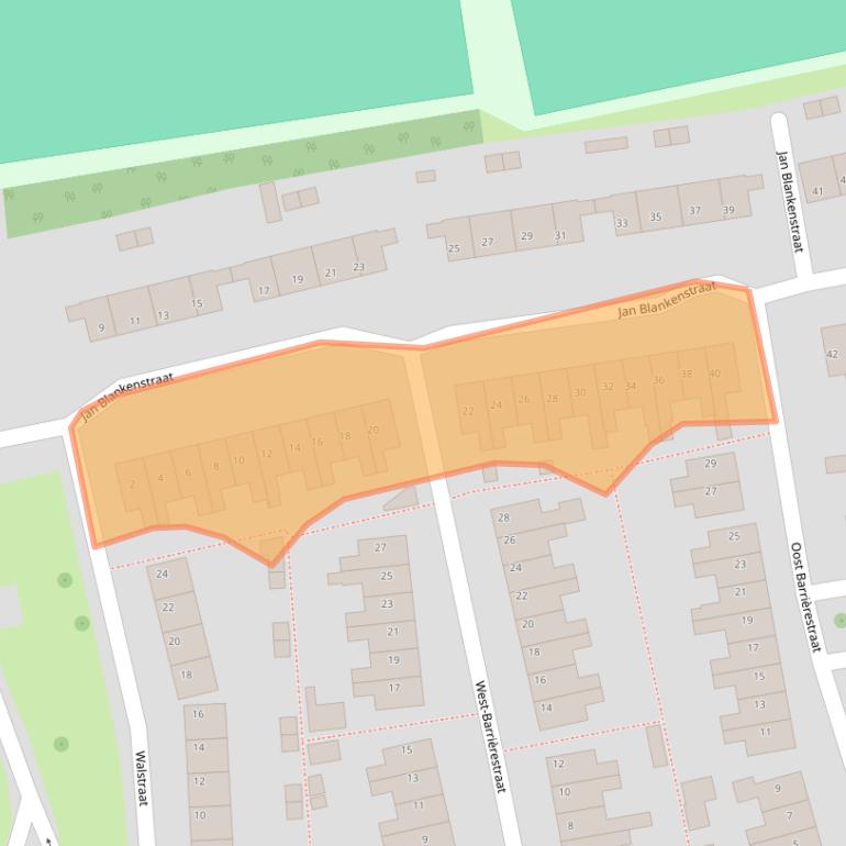 Kaart van postcodegebied 3221XG.