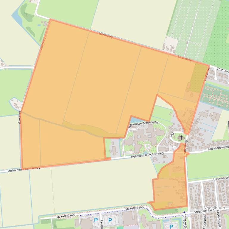 Kaart van postcodegebied 3222AG.