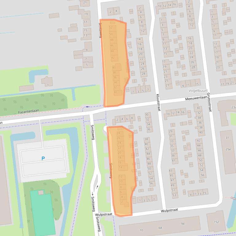 Kaart van postcodegebied 3222AH.