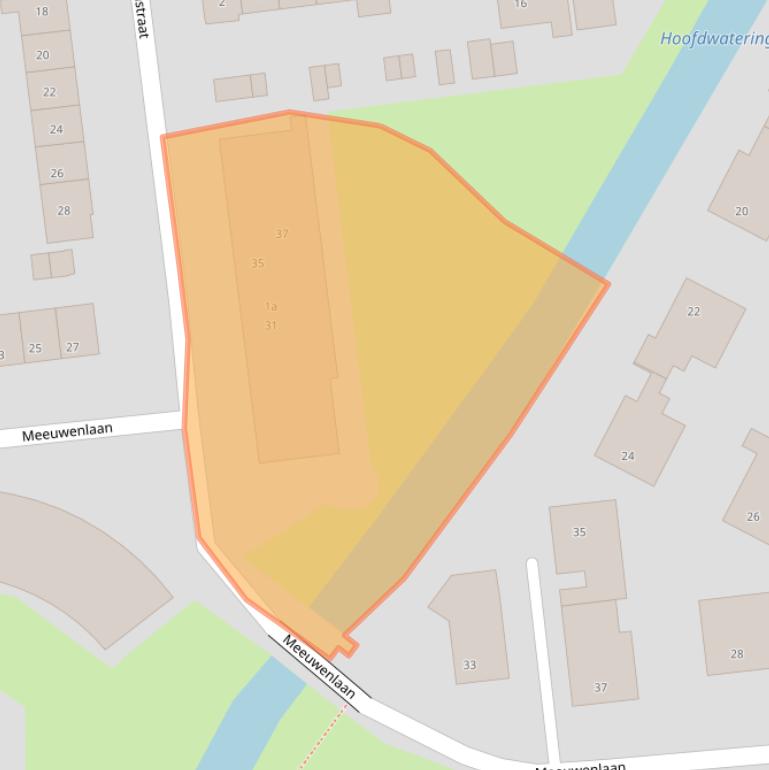 Kaart van postcodegebied 3222BM.