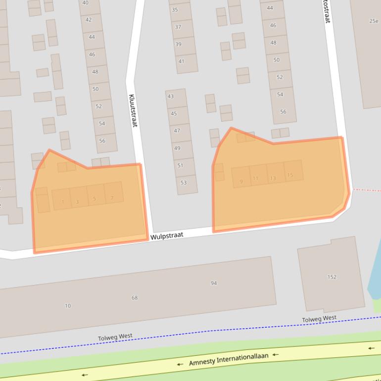 Kaart van postcodegebied 3222BP.