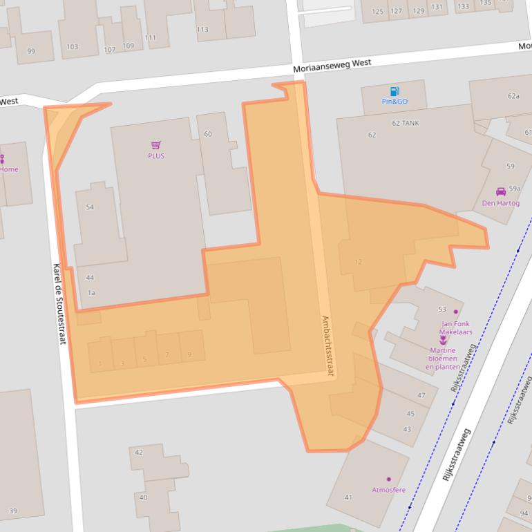 Kaart van postcodegebied 3222CC.