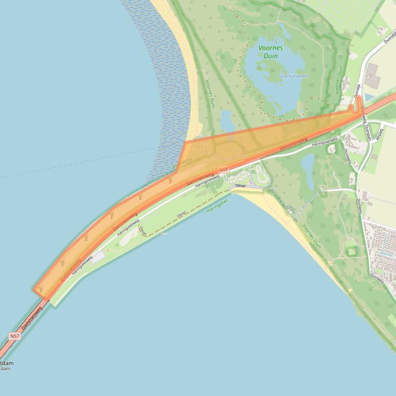 Kaart van postcodegebied 3222EC.