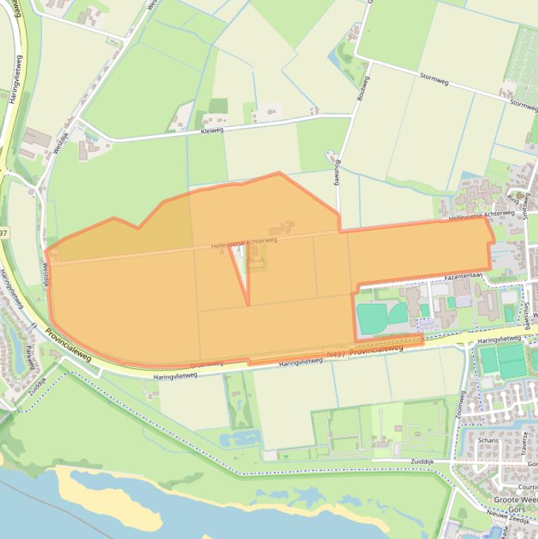 Kaart van postcodegebied 3222EH.