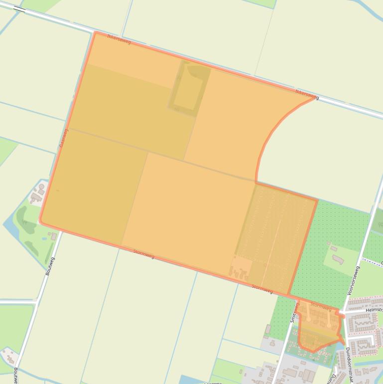 Kaart van postcodegebied 3222EM.