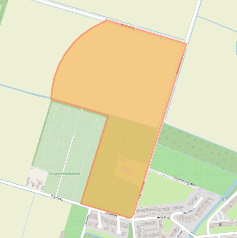 Kaart van postcodegebied 3222EP.