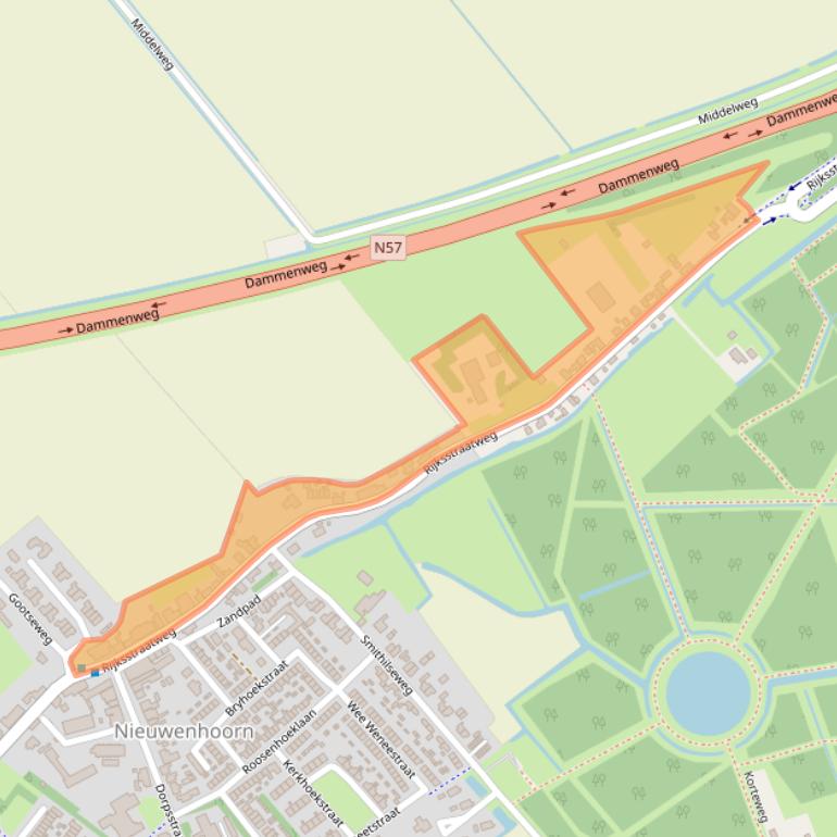 Kaart van postcodegebied 3222KE.