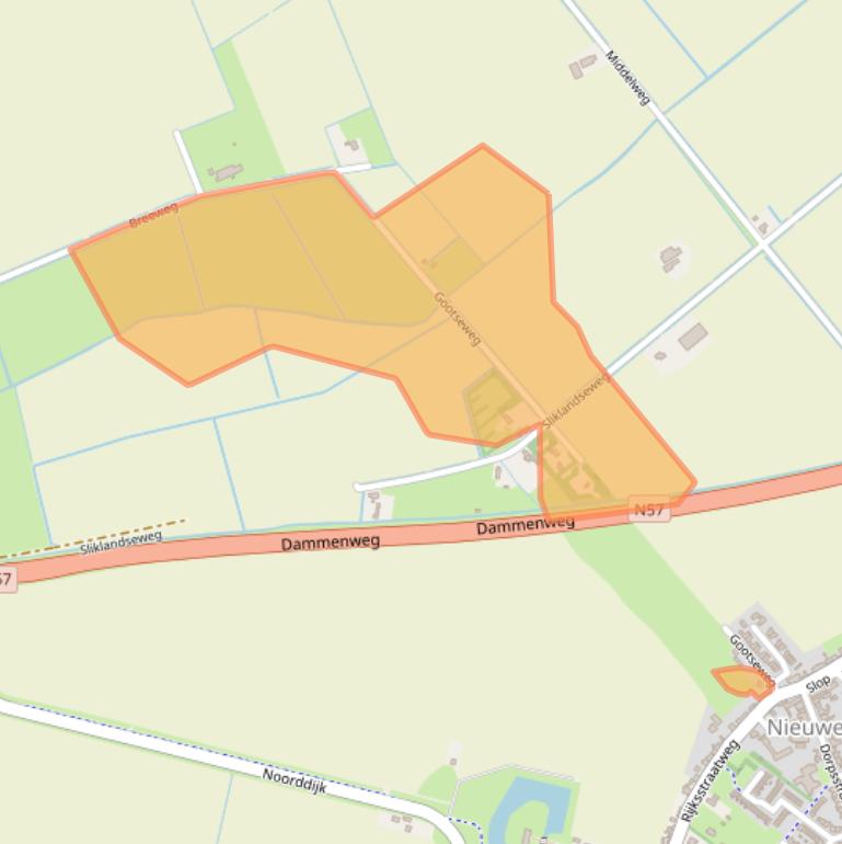Kaart van postcodegebied 3222LB.