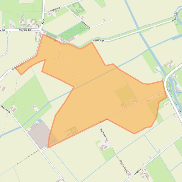 Kaart van postcodegebied 3222LJ.