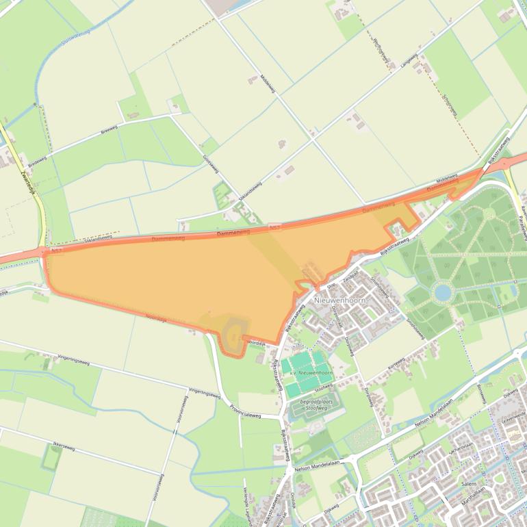 Kaart van postcodegebied 3222LN.