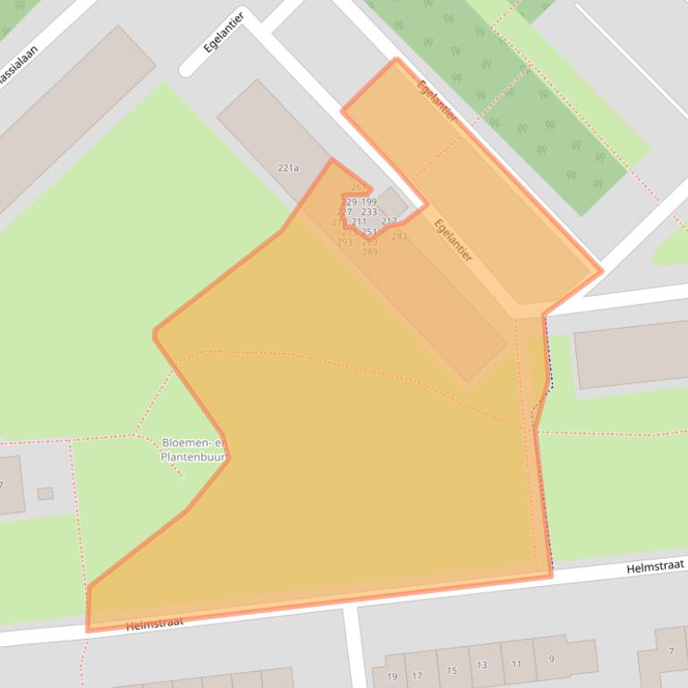 Kaart van postcodegebied 3222VK.