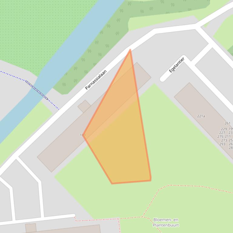 Kaart van postcodegebied 3222VW.