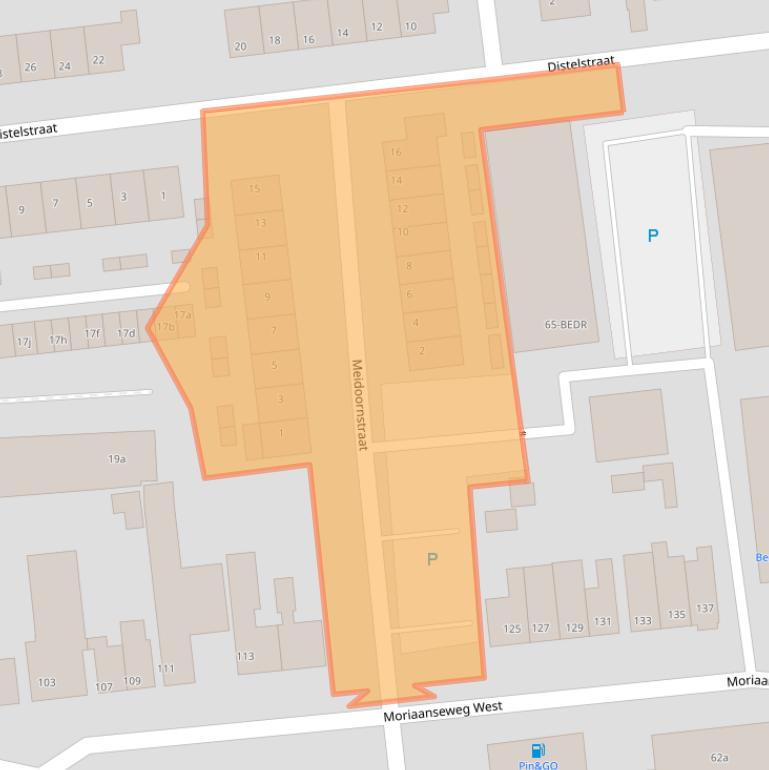 Kaart van postcodegebied 3222XL.