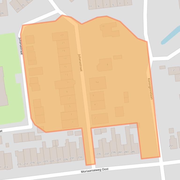 Kaart van postcodegebied 3223AC.