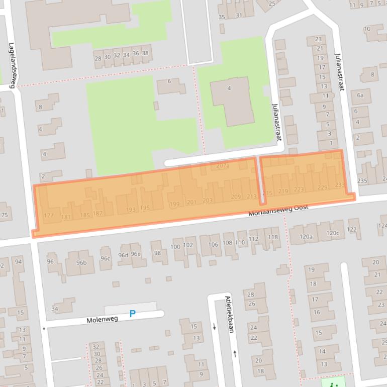 Kaart van postcodegebied 3223AH.