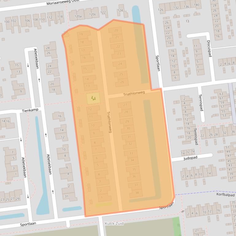 Kaart van postcodegebied 3223AN.