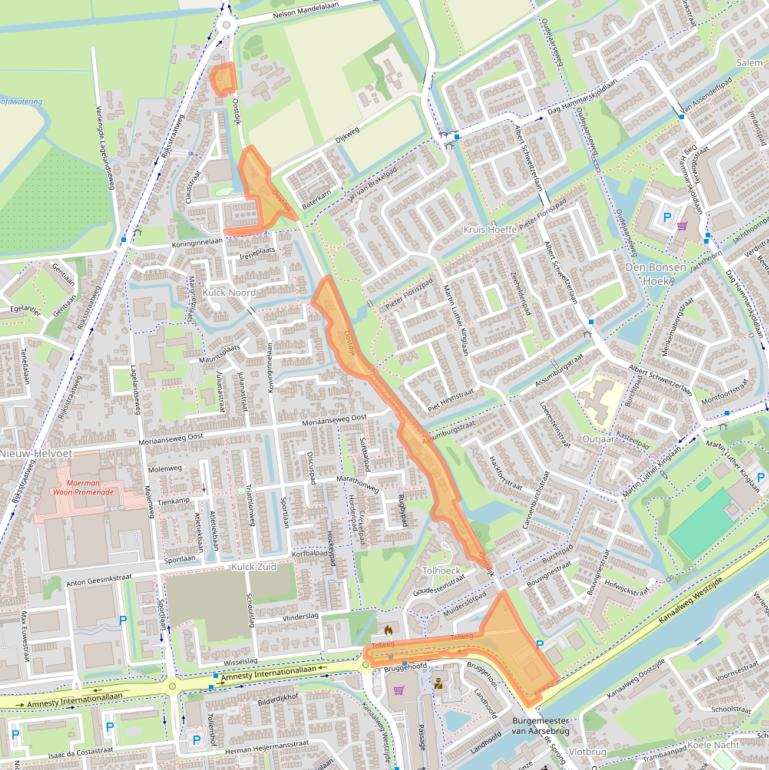 Kaart van postcodegebied 3223CB.