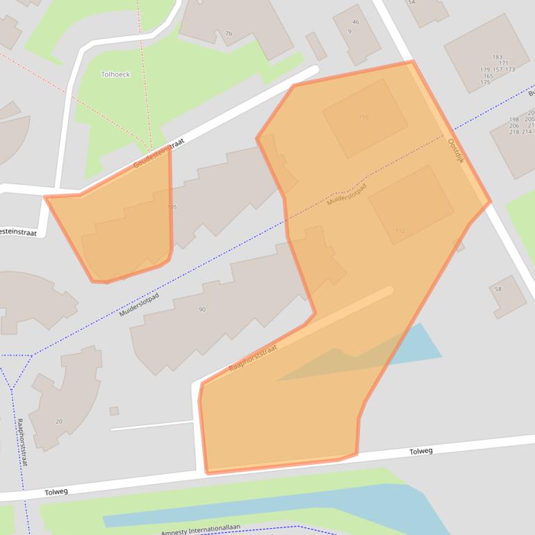 Kaart van postcodegebied 3223DH.