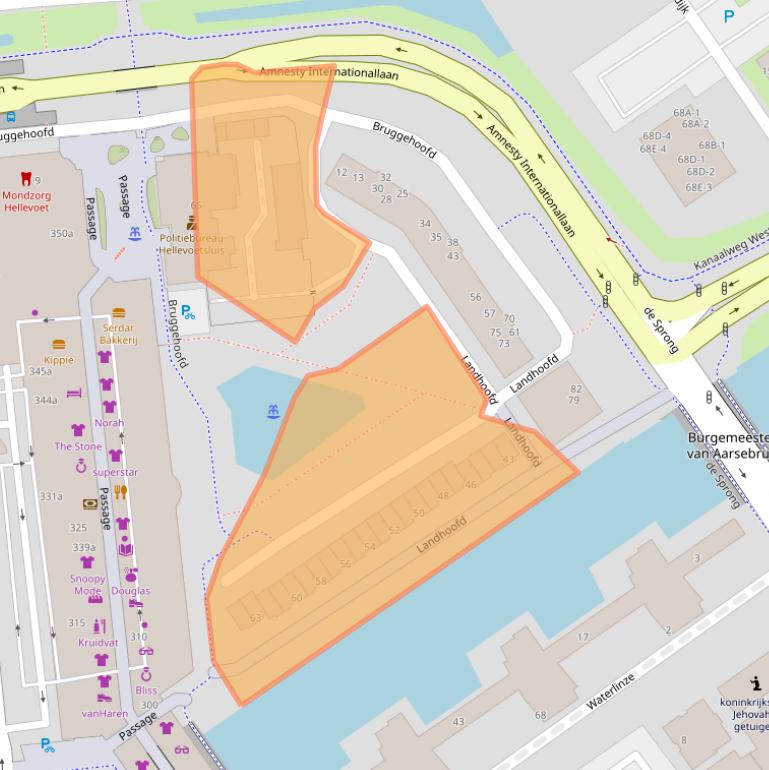 Kaart van postcodegebied 3223DL.