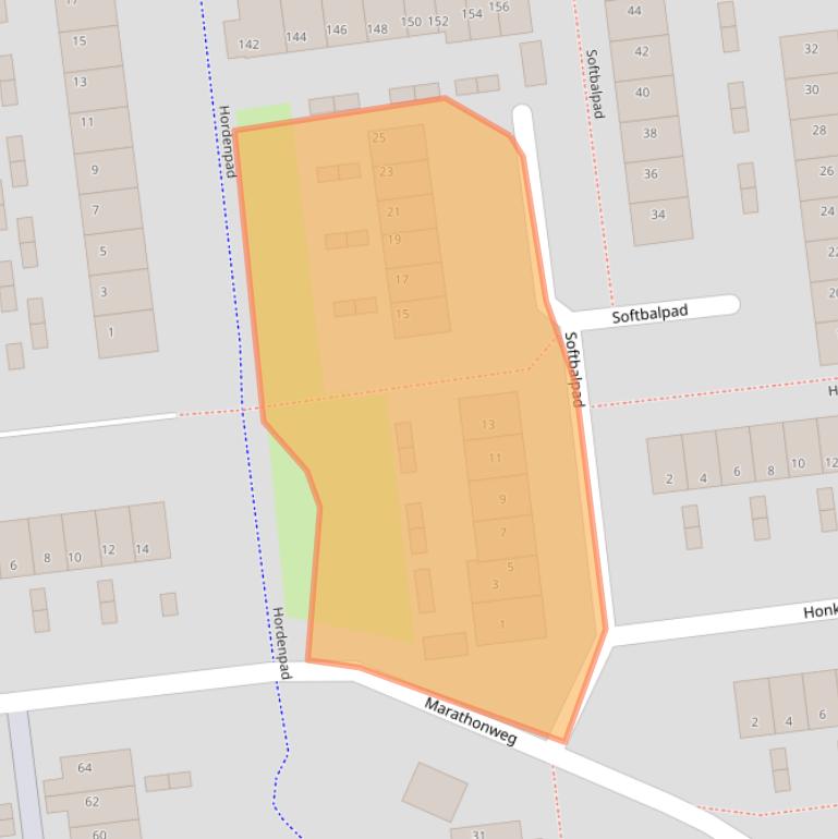 Kaart van postcodegebied 3223ES.