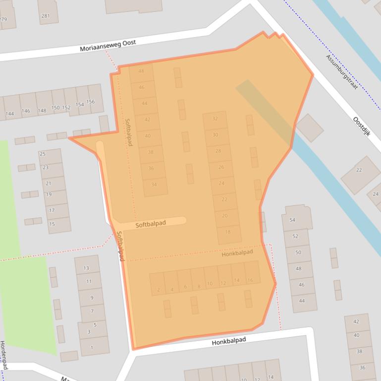Kaart van postcodegebied 3223ET.
