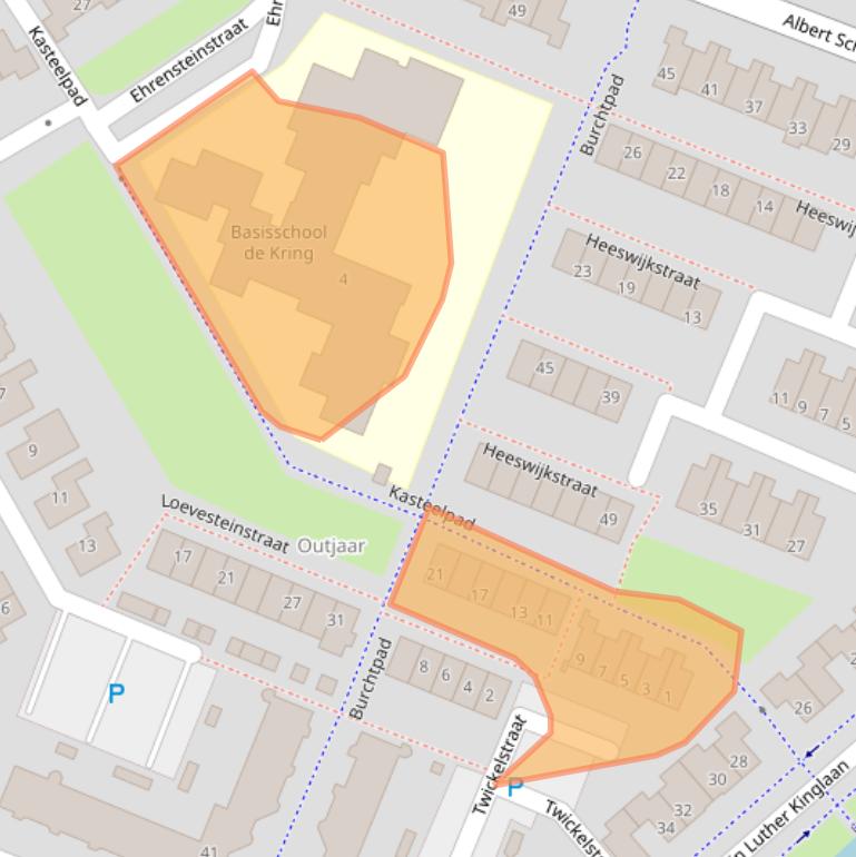 Kaart van postcodegebied 3223GE.