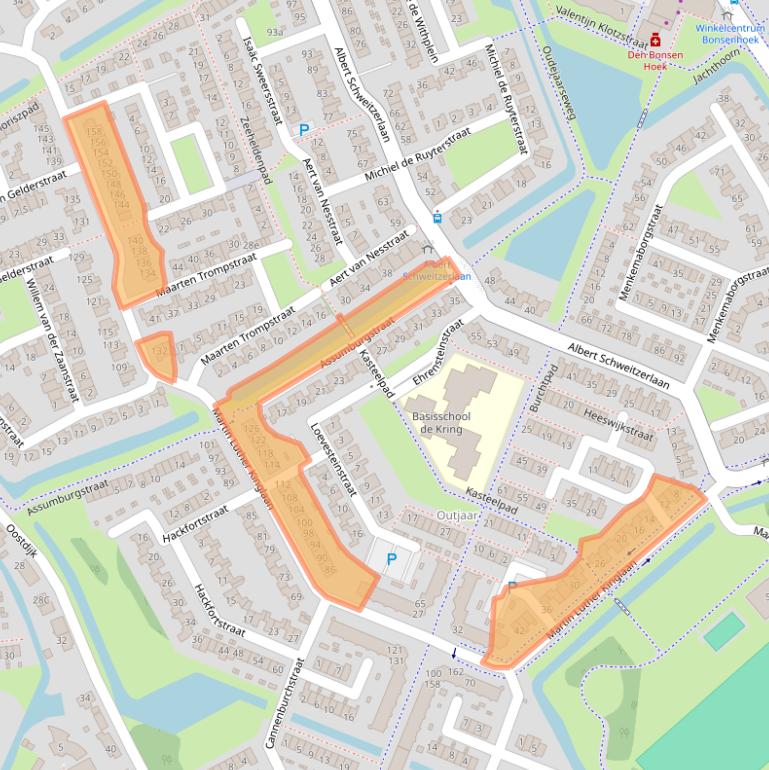 Kaart van postcodegebied 3223GH.
