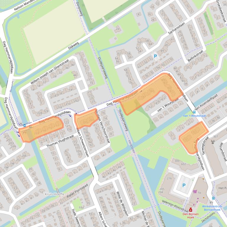 Kaart van postcodegebied 3223HG.