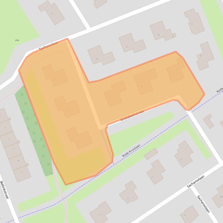 Kaart van postcodegebied 3223HK.