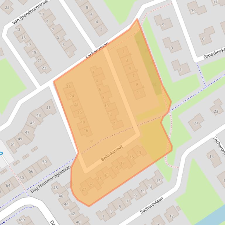 Kaart van postcodegebied 3223HS.