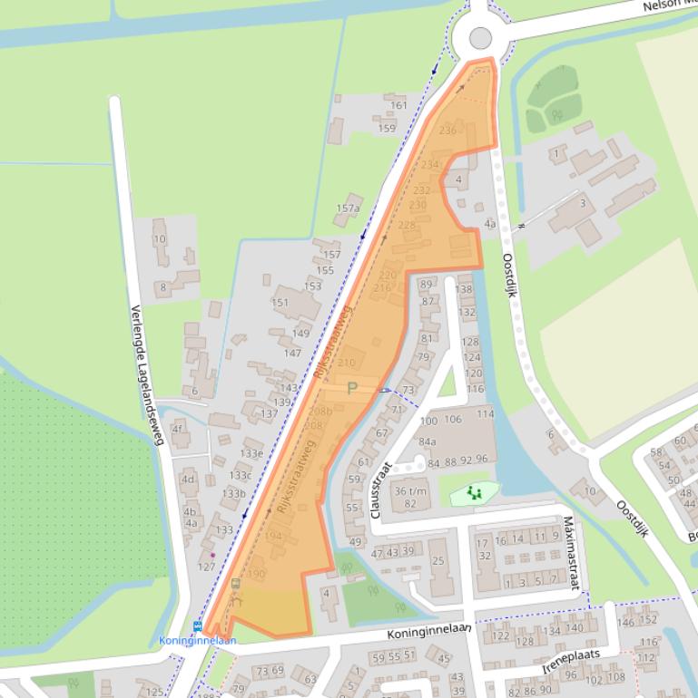 Kaart van postcodegebied 3223KD.