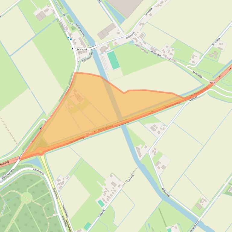 Kaart van postcodegebied 3223KG.