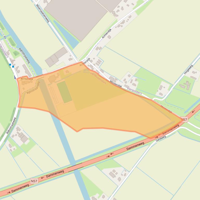 Kaart van postcodegebied 3223LA.