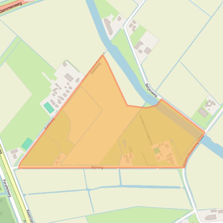 Kaart van postcodegebied 3223LC.