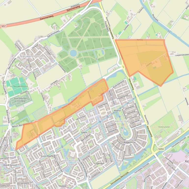 Kaart van postcodegebied 3223LD.