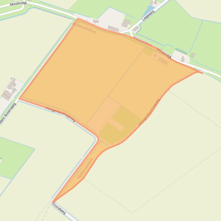 Kaart van postcodegebied 3223LL.