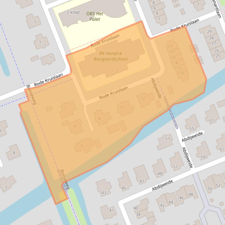 Kaart van postcodegebied 3223MA.