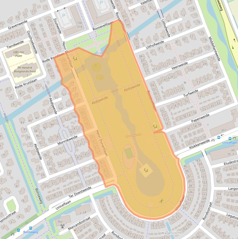 Kaart van postcodegebied 3223MC.