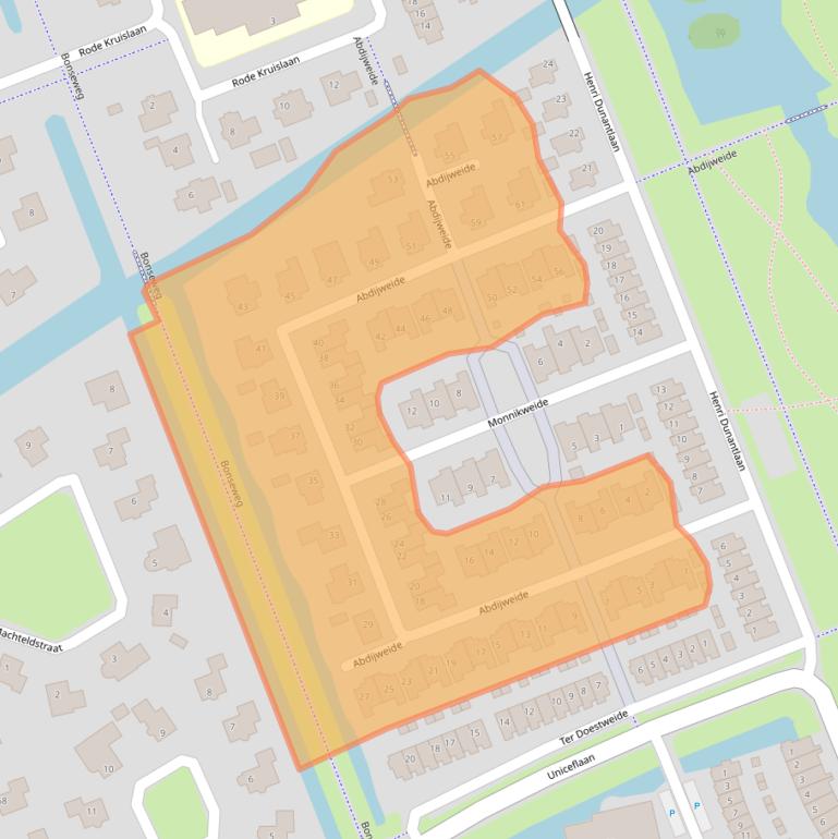 Kaart van postcodegebied 3223MD.