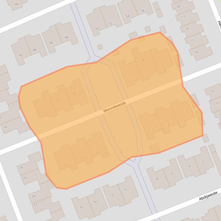 Kaart van postcodegebied 3223ME.