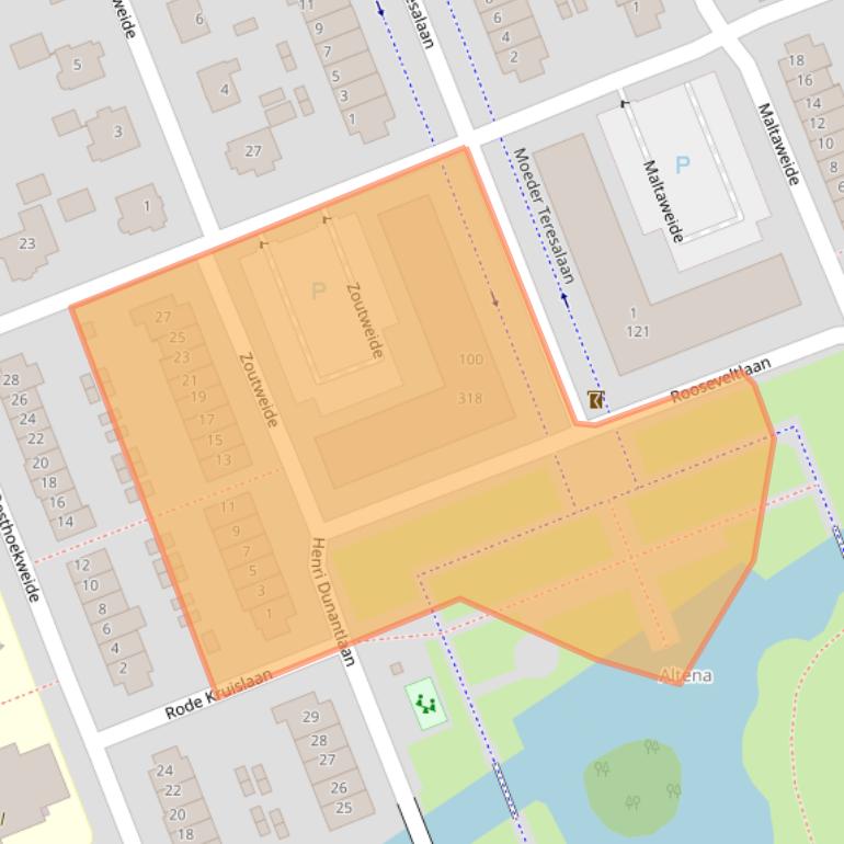 Kaart van postcodegebied 3223MH.