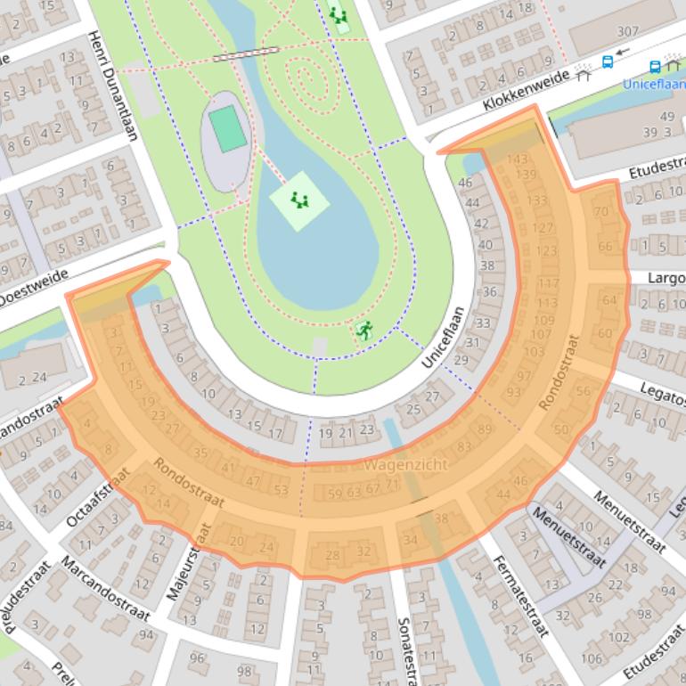 Kaart van postcodegebied 3223PB.