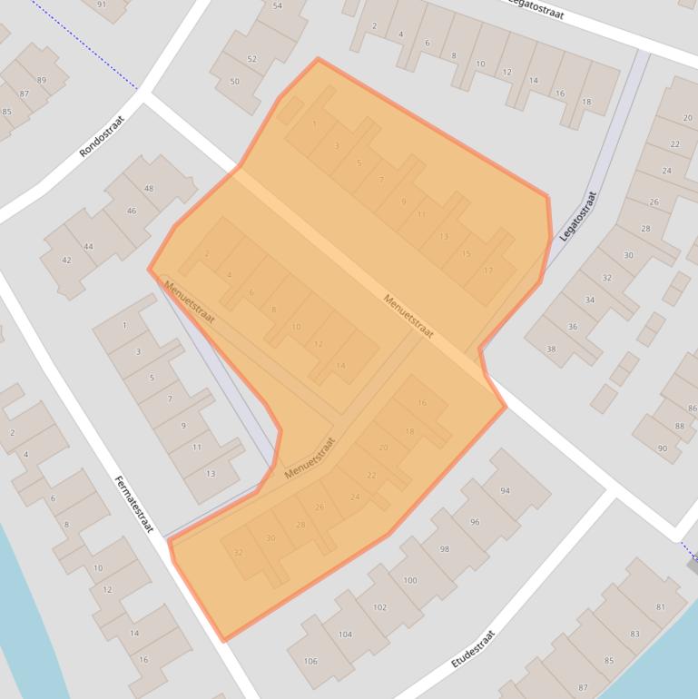 Kaart van postcodegebied 3223PL.