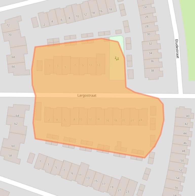 Kaart van postcodegebied 3223PN.